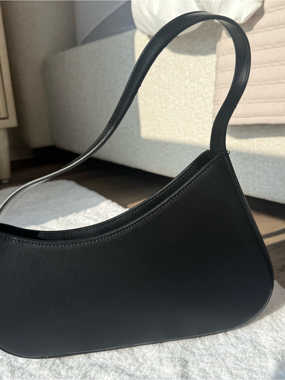 Aupen Black Shoulder Bag for Women